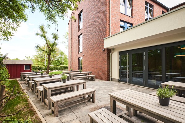 Terrace/patio - Jugendgästehaus Aasee - Hostel (Münster)