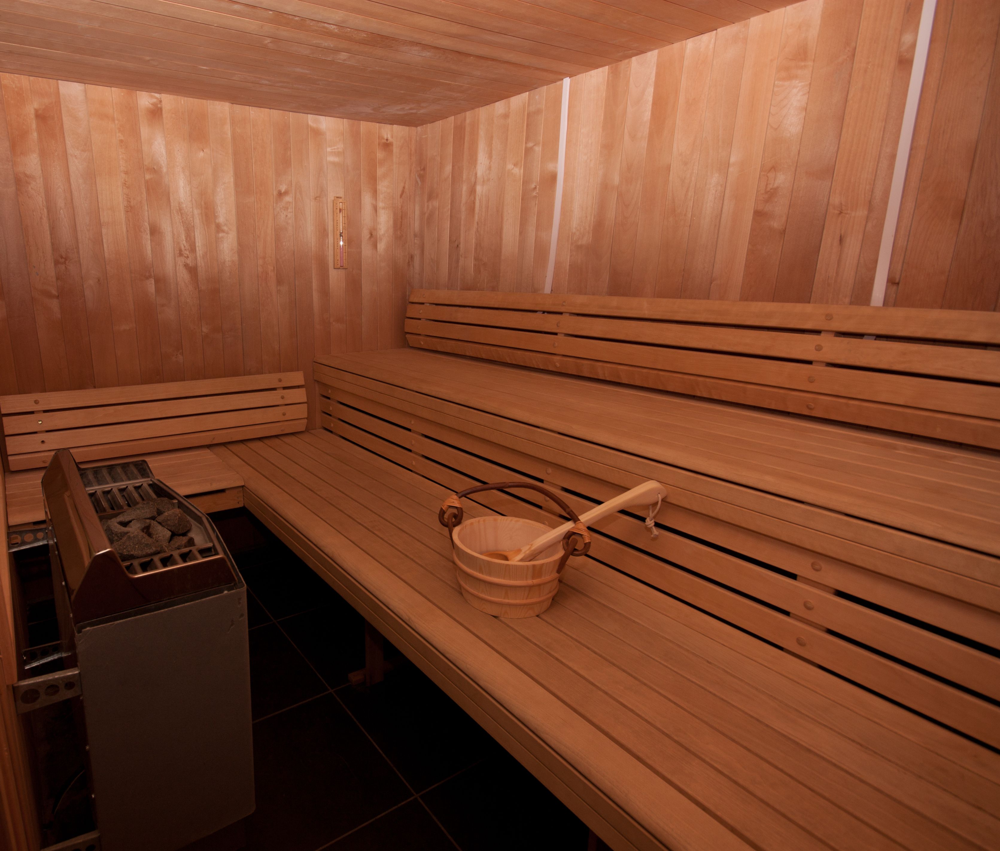 sauna, steam room