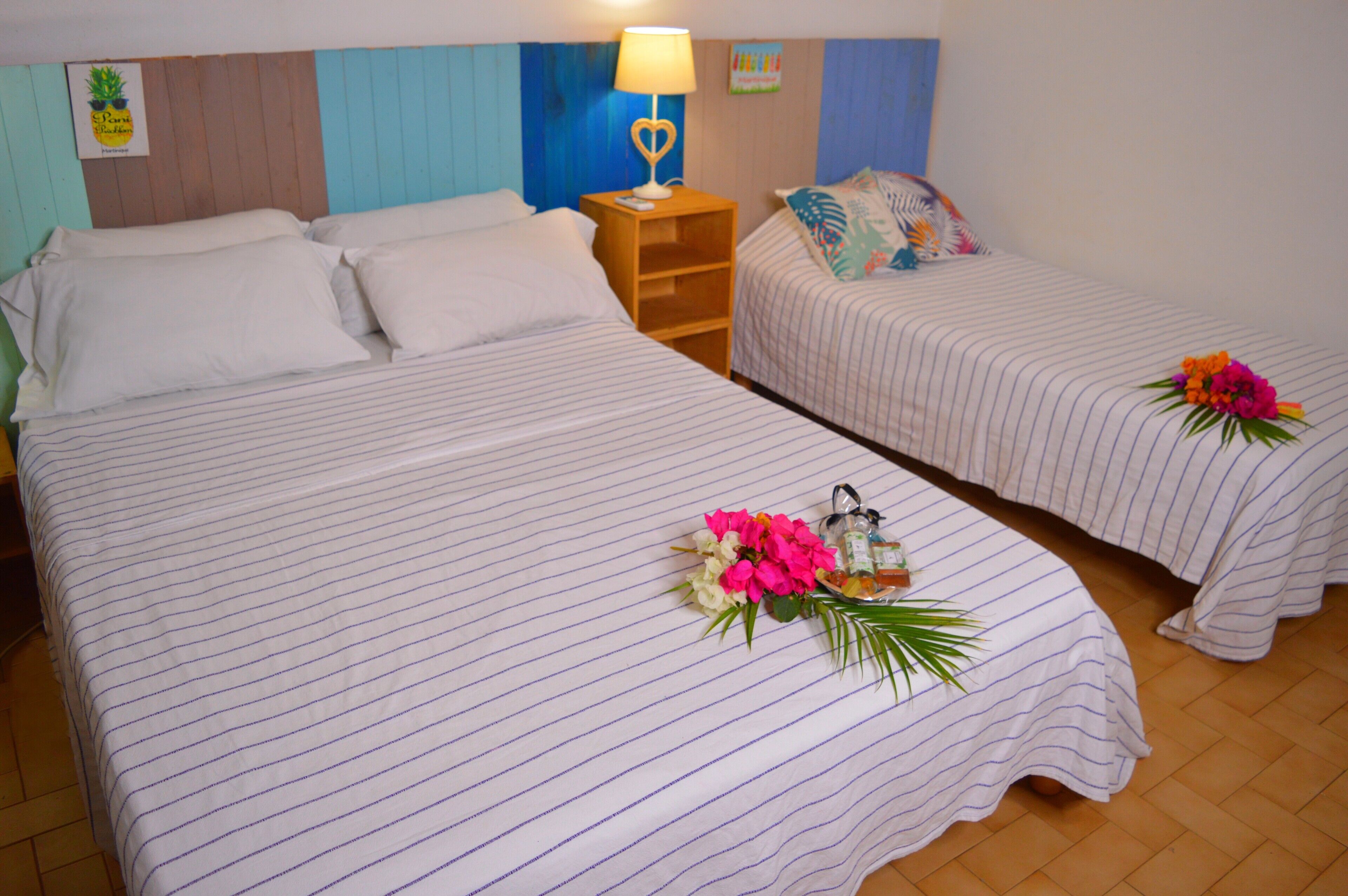 family bungalow, multiple beds, sea view | premium bedding, in-room safe, individually decorated, soundproofing
