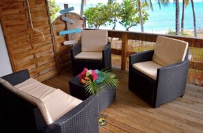 Family Bungalow, Multiple Beds, Sea View | Terrace/patio