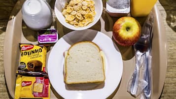 Buffet breakfast for a fee on weekends