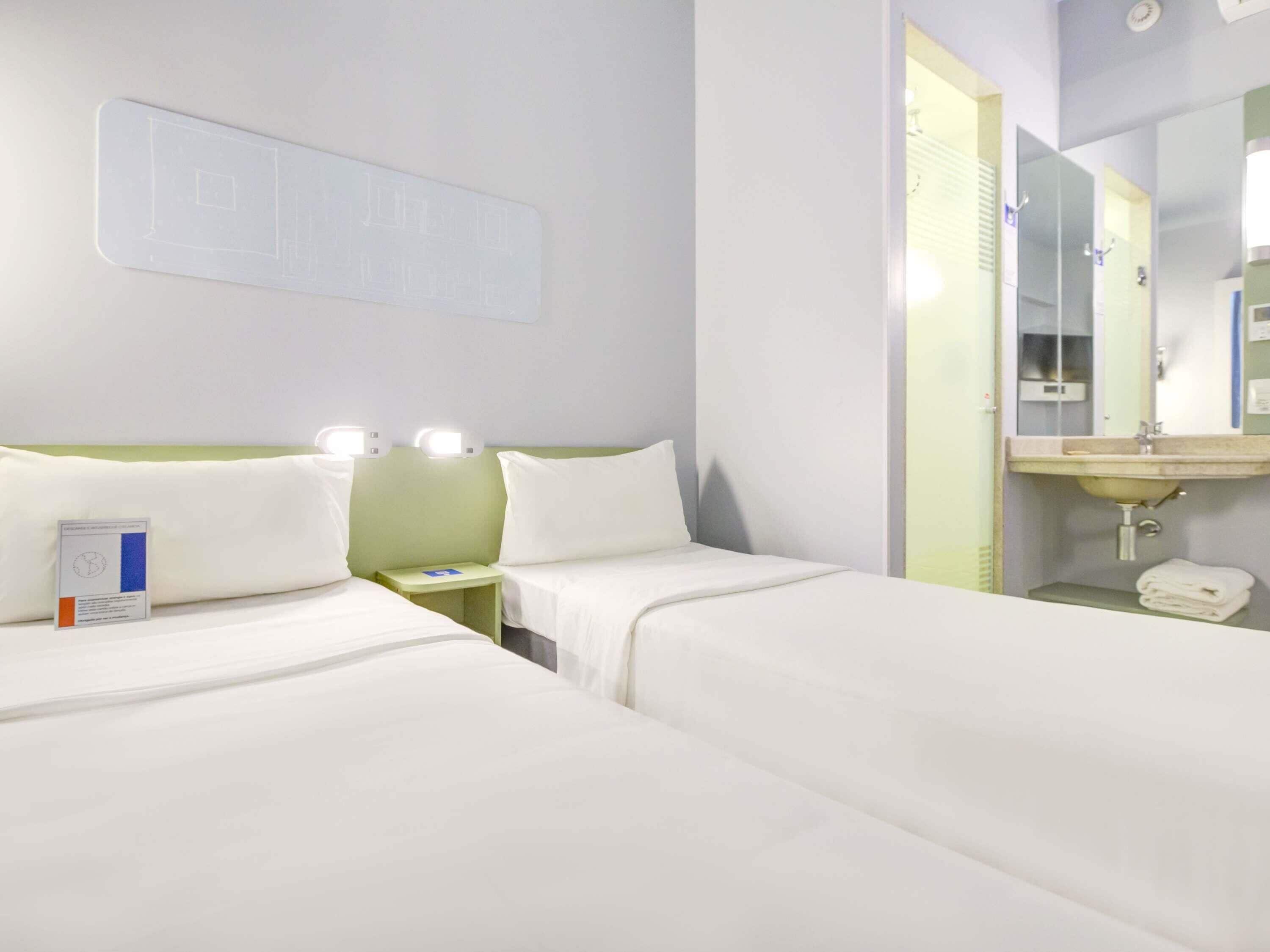 Standard Apartment, 2 Single Beds | Desk, laptop workspace, blackout curtains, iron/ironing board