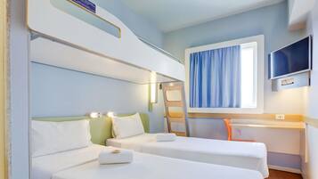 Standard Apartment, Multiple Beds | Desk, laptop workspace, blackout curtains, iron/ironing board