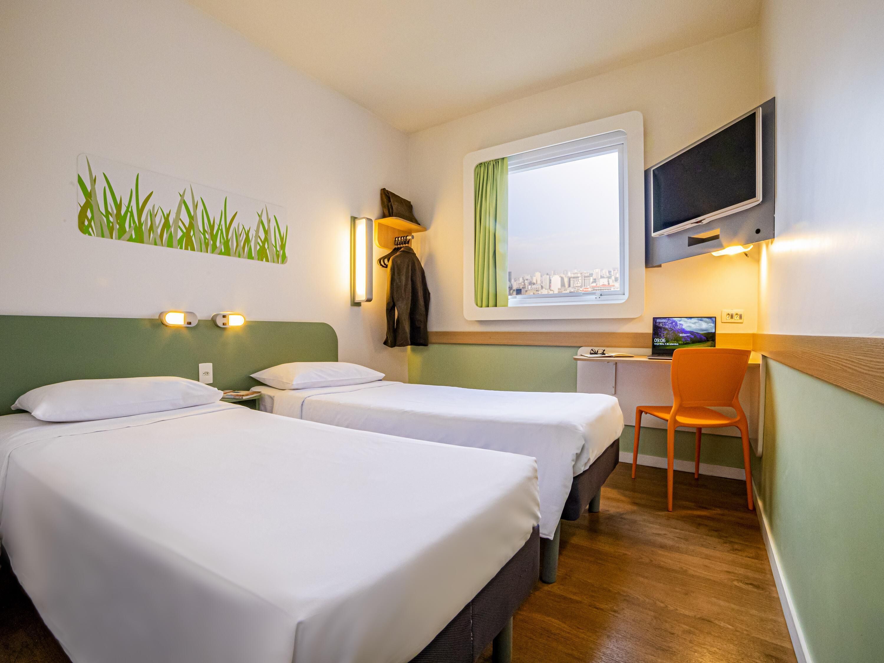 Standard Room, 2 Single Beds | Individually decorated, desk, laptop workspace, blackout curtains