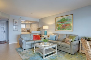 Condo, 2 Bedrooms | Living area | Flat-screen TV