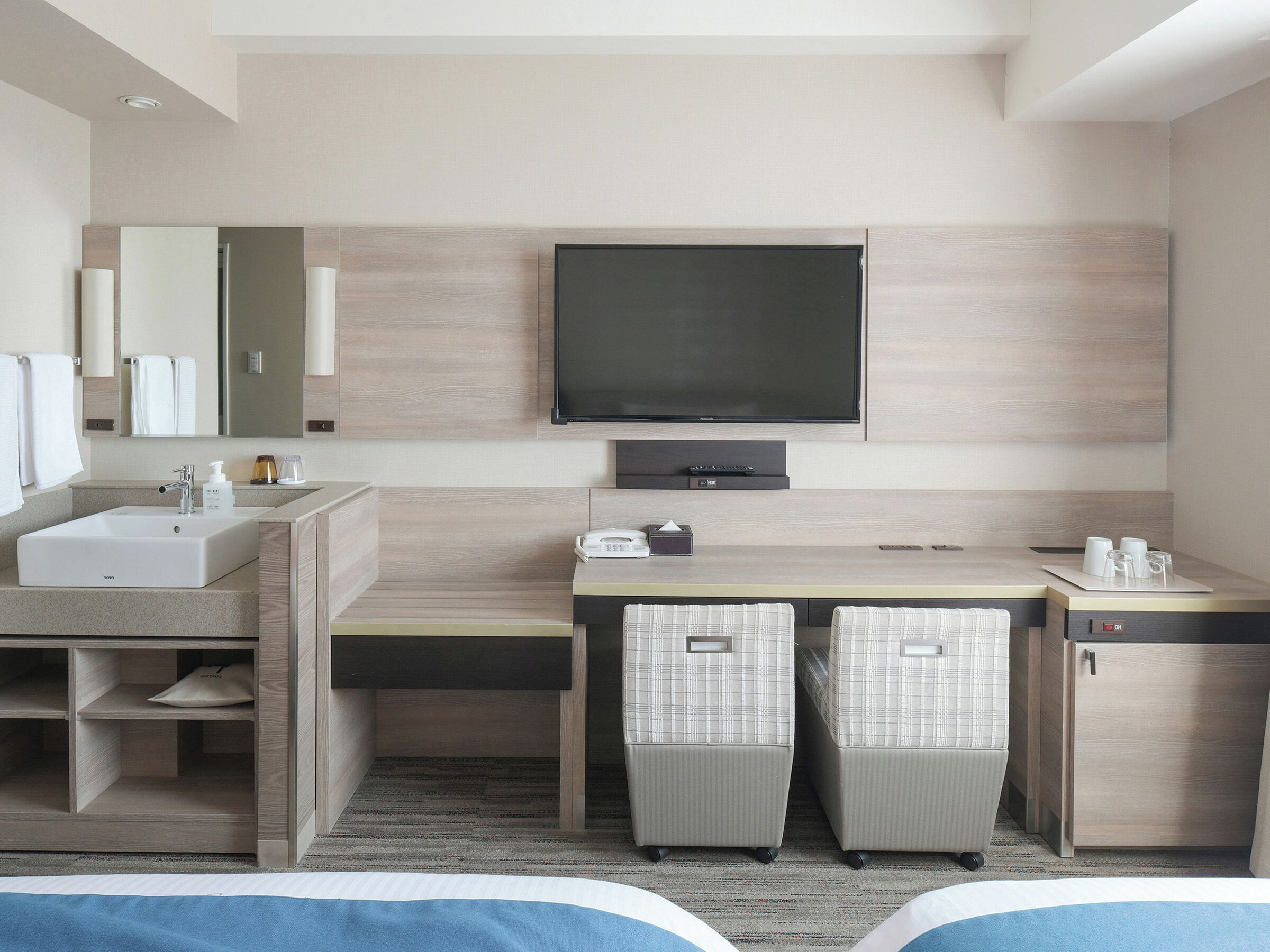 Desk, blackout drapes, iron/ironing board, free WiFi