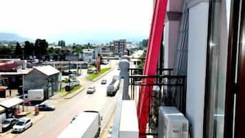 Vue depuis lâhĂ©bergement