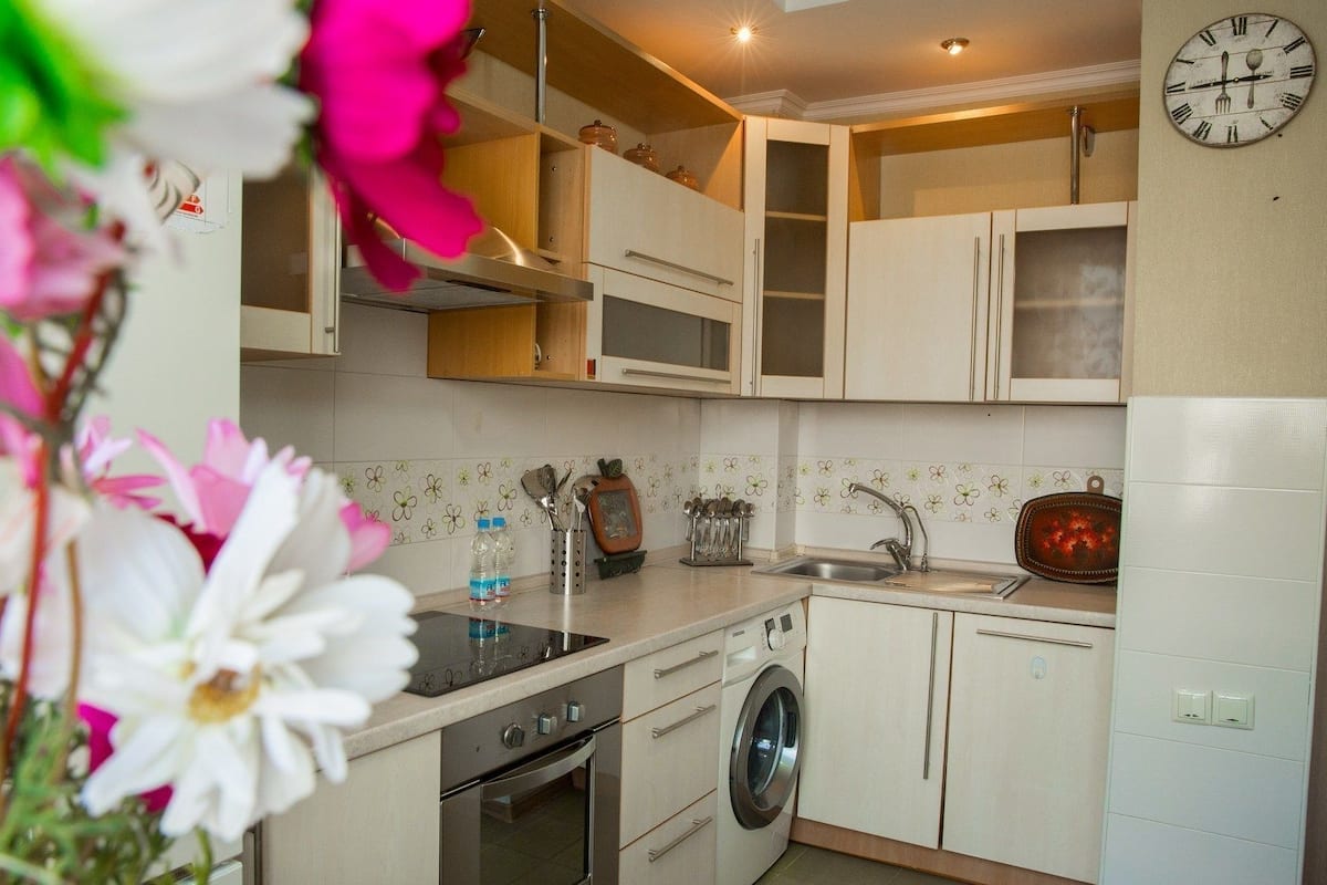 Apartment, 2 Bedrooms (Samal-2, House 87, 35-08030) | Private kitchen | Fridge, microwave
