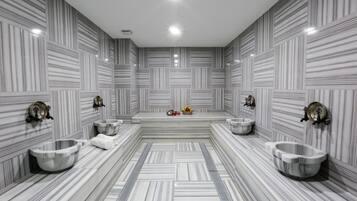 Couples treatment rooms, Turkish bath, body treatments, aromatherapy
