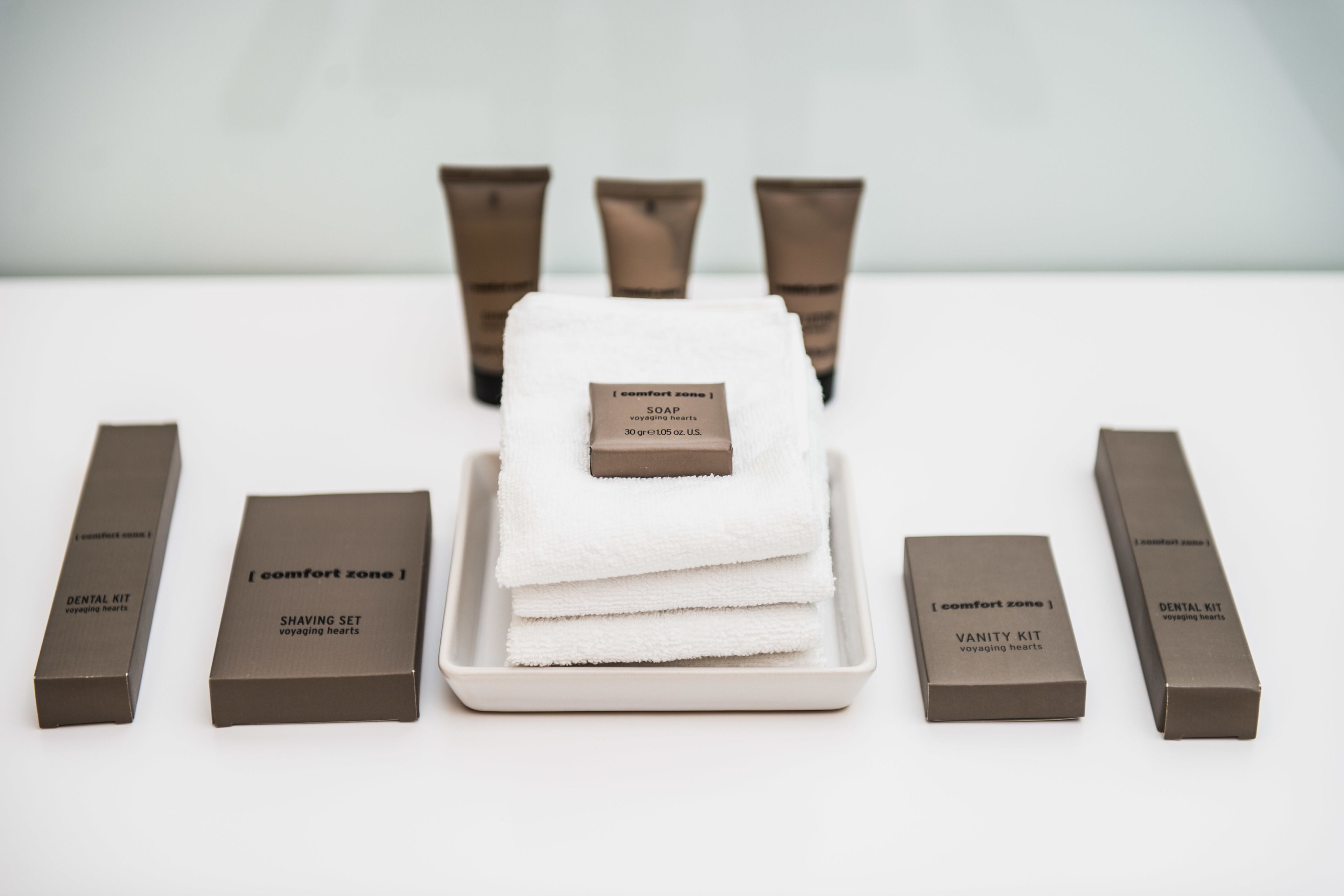 free toiletries, hair dryer, slippers, bidet