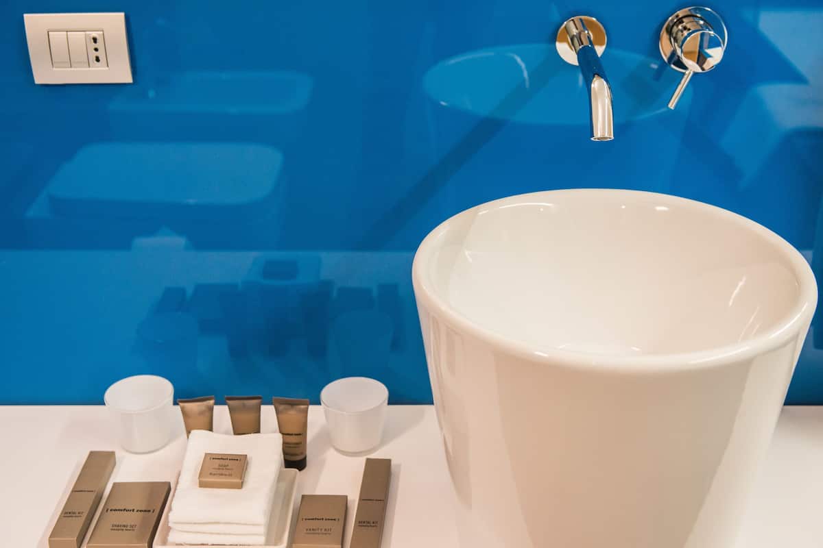 free toiletries, hair dryer, slippers, bidet