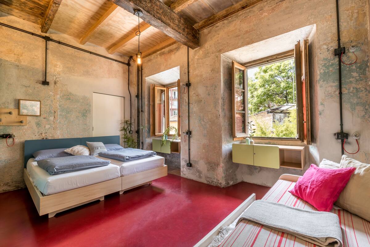Standard Quadruple Room, Multiple Beds, Private Bathroom | Premium bedding, down comforters, desk, WiFi (free)