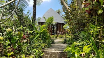 時尚平房, 1 張標準雙人床, 花園景, 花園 | 花園