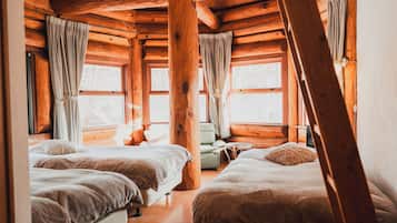 Deluxe Triple Room, 3 Bedrooms, Non Smoking, Private Bathroom (121, Log Hotel, 2F) | Down comforters, blackout drapes, free WiFi