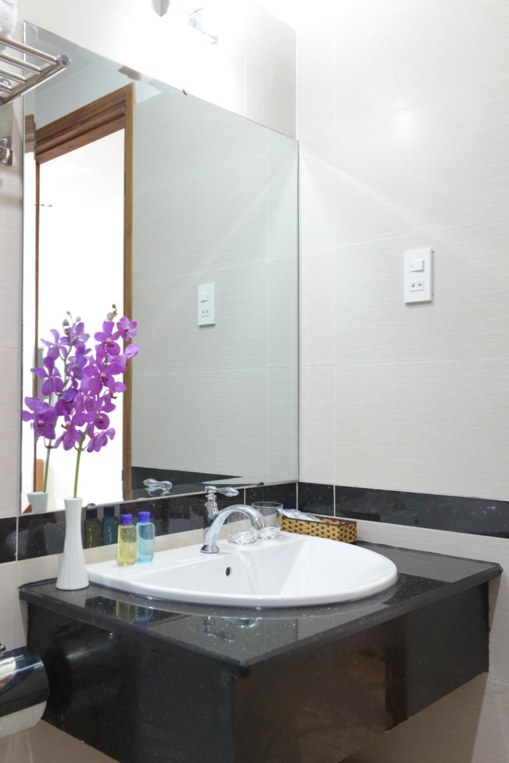 shower, free toiletries, hair dryer, slippers