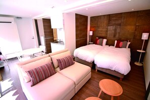 Standardzimmer (Standard Type A, Hoshizora Terrace) | Schreibtisch, kostenloses WLAN, Bettwäsche