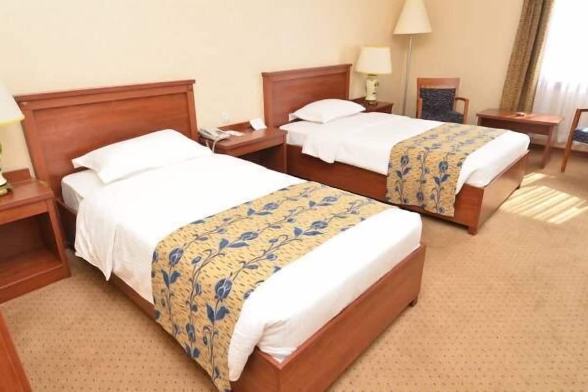 standard twin room | minibar, in-room safe, desk, soundproofing