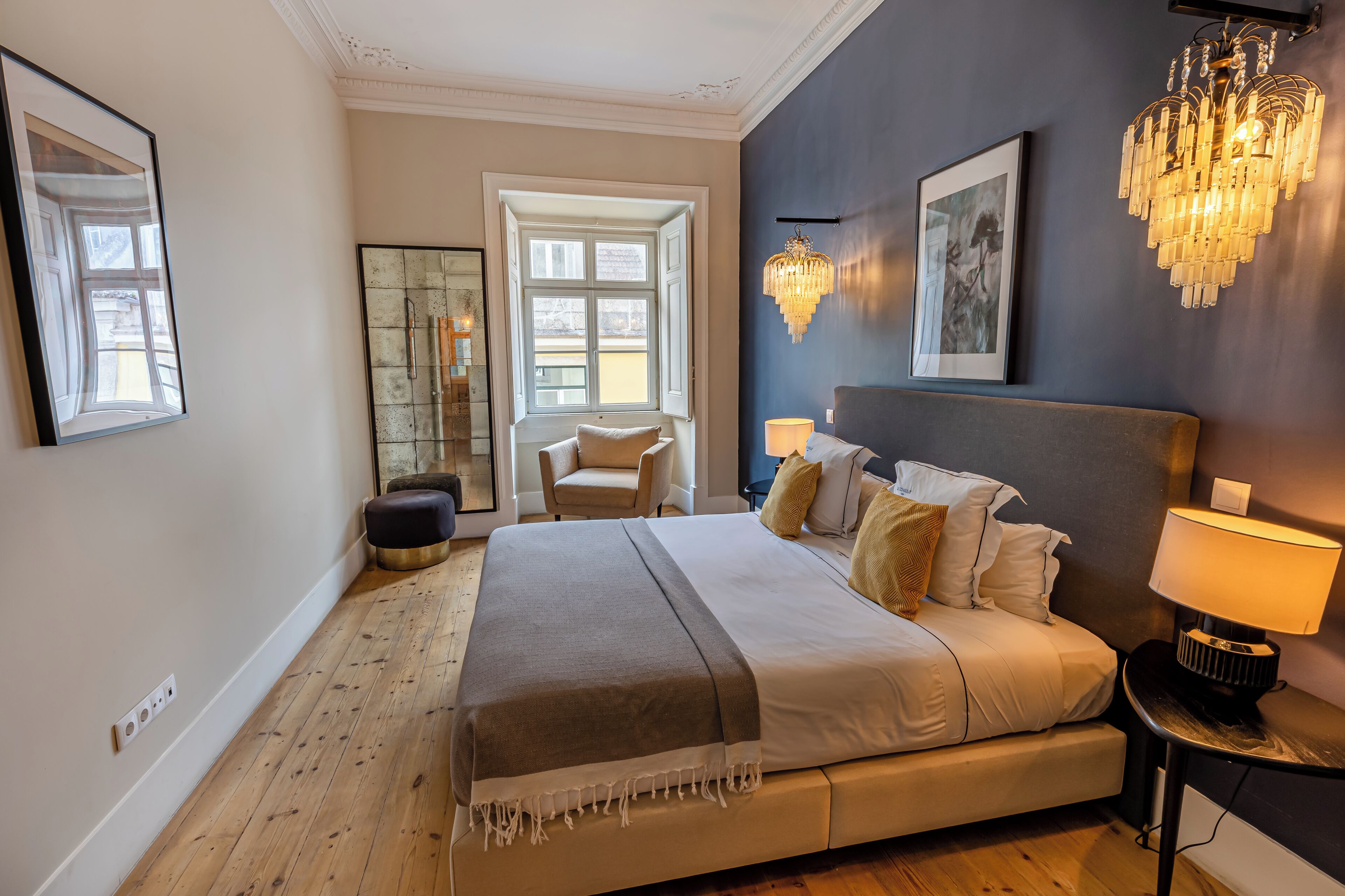 deluxe 2 bedroom apartment | premium bedding, minibar, in-room safe, blackout curtains