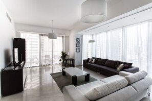 Apartment, 2 Bedrooms | Living room | Flat-screen TV - One Perfect Stay - Trident Grand (Dubai)