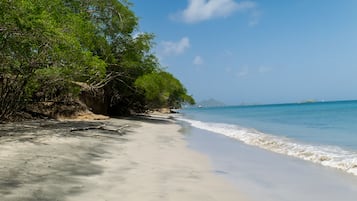 En la playa