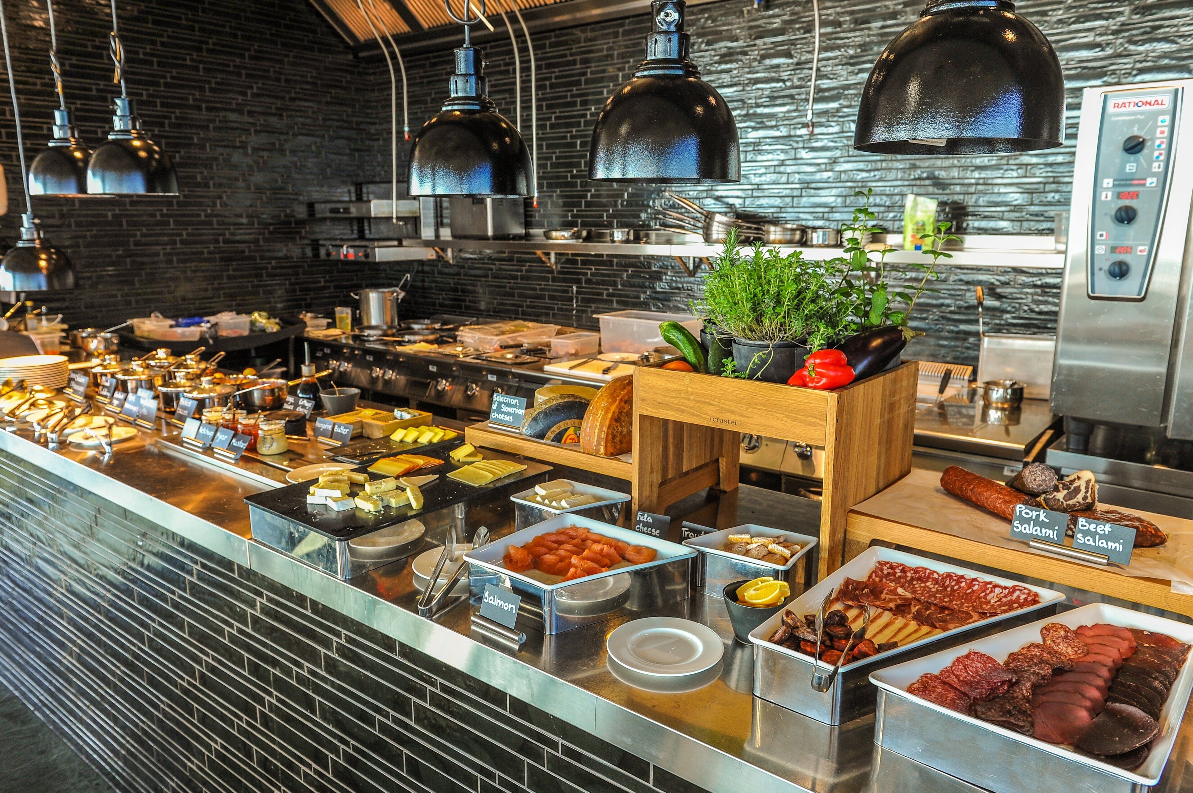 Daily buffet breakfast for a fee