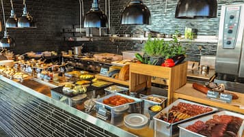Daily buffet breakfast for a fee