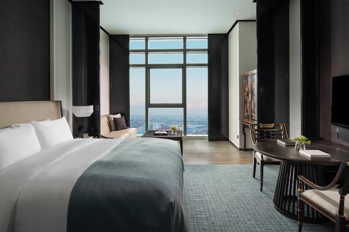 Premium Room, 1 Double Bed (Millésime Access. Neo Chinese décor) | 1 bedroom, Egyptian cotton sheets, premium bedding, down comforters