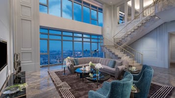 1 bedroom, Egyptian cotton sheets, premium bedding, down comforters