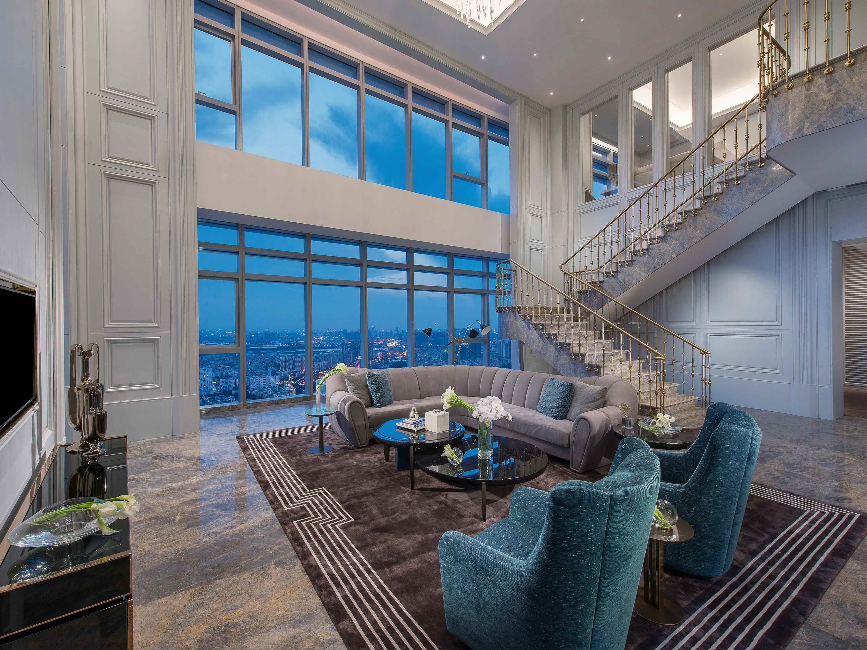 总统套房, 1 张特大床 | 1 多间卧室、埃及棉床单、高档床上用品、羽绒被