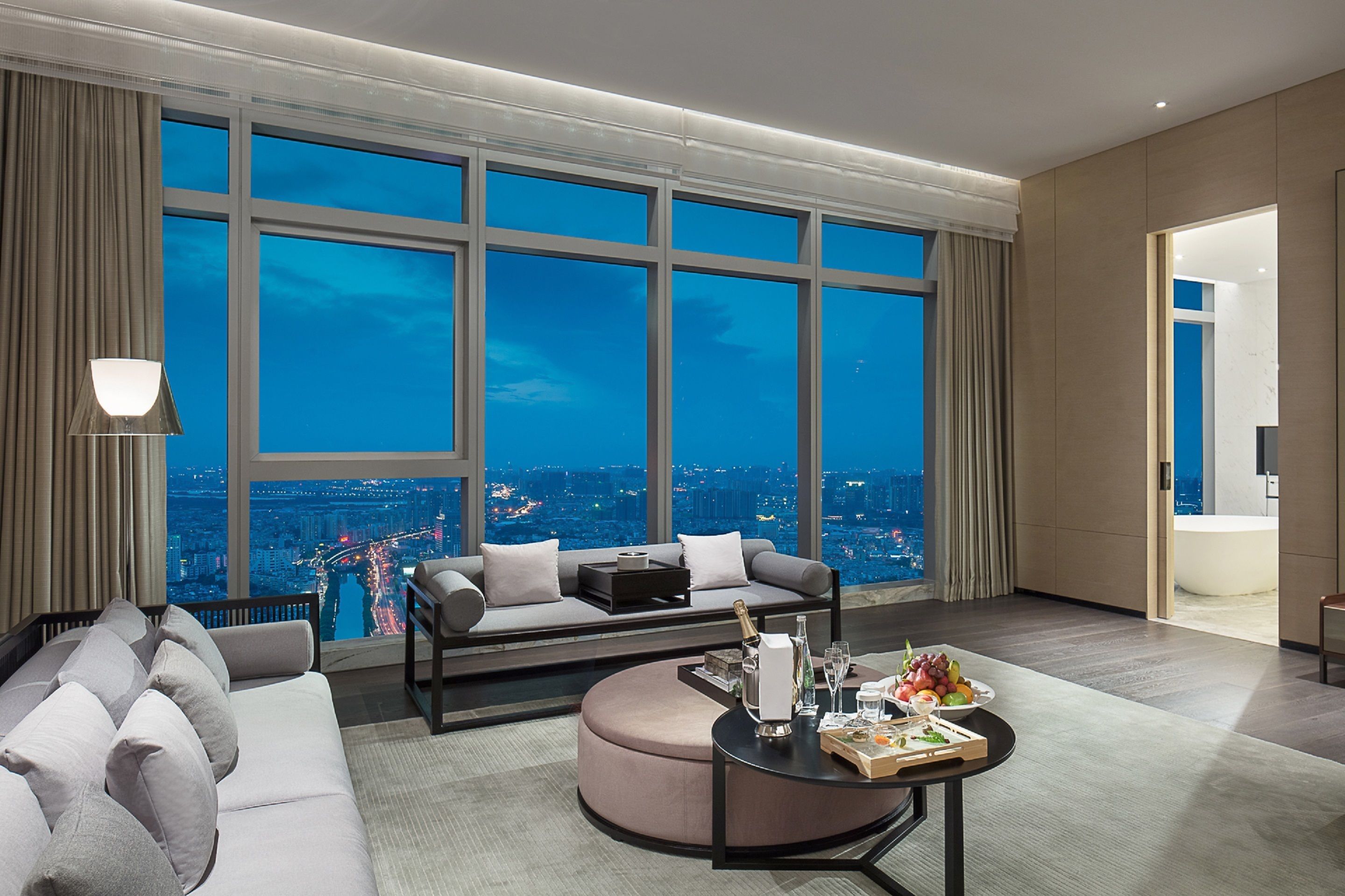 club suite, 1 king bed, club lounge access (prestige) | living area | 55-inch flat-screen tv with digital channels, tv