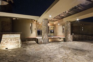 Front of property - evening/night