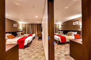 In-room safe, desk, blackout curtains, soundproofing