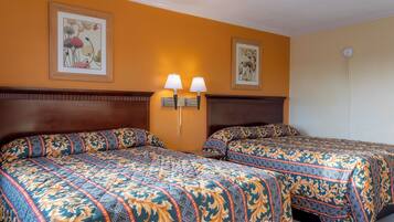 Room, 2 Queen Beds | Desk, soundproofing, free WiFi, bed sheets