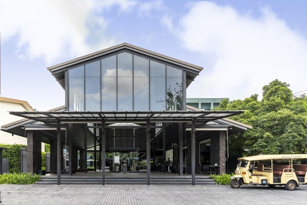 Voorkant van accommodatie