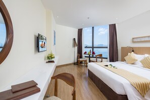 Estudio Deluxe, 1 cama King size, vista a la playa, frente al mar