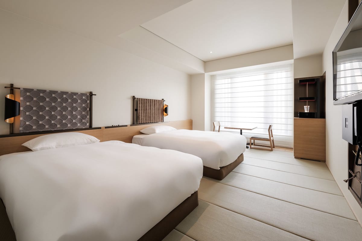 Traditional-Zimmer (Japanese Style, Premiere Twin) | Hochwertige Bettwaren, Zimmersafe, Schreibtisch, Verdunkelungsvorhänge