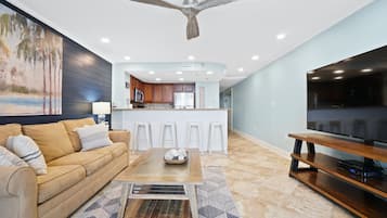 One Bedroom Condo With Sea View (1208) | Living area | TV