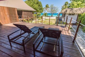 Bungalow, 2 Bedrooms, Sea Facing | Beach/ocean view - Le Coconut Lodge (Rangiroa)
