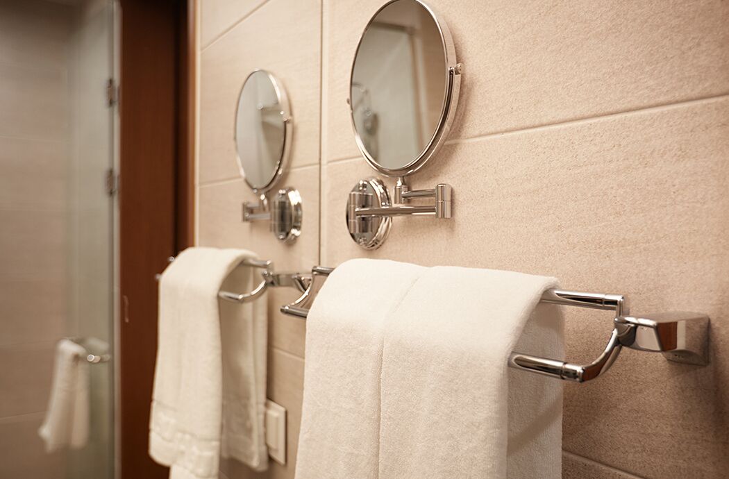 free toiletries, hair dryer, bathrobes, slippers