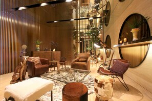 Sitteområde i lobbyen