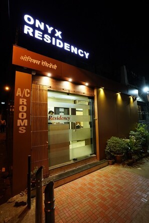 Front of property – evening/night