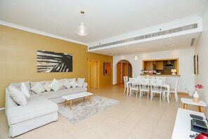 Apartment, 2 Bedrooms | Living area | Flat-screen TV - Kennedy Towers - Al Nabat (Dubai)