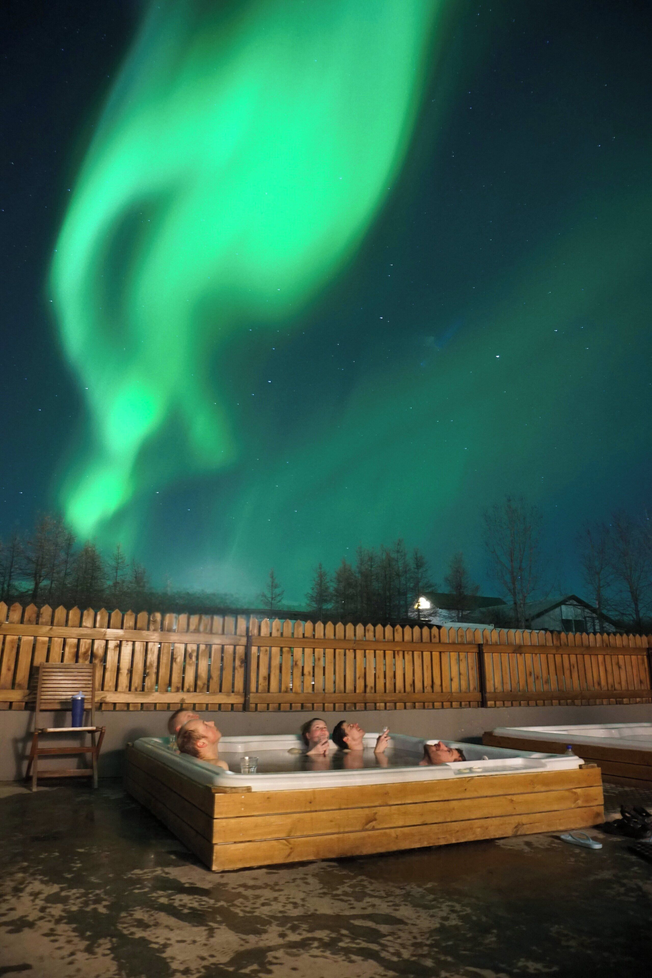 Bañera de hidromasaje privada