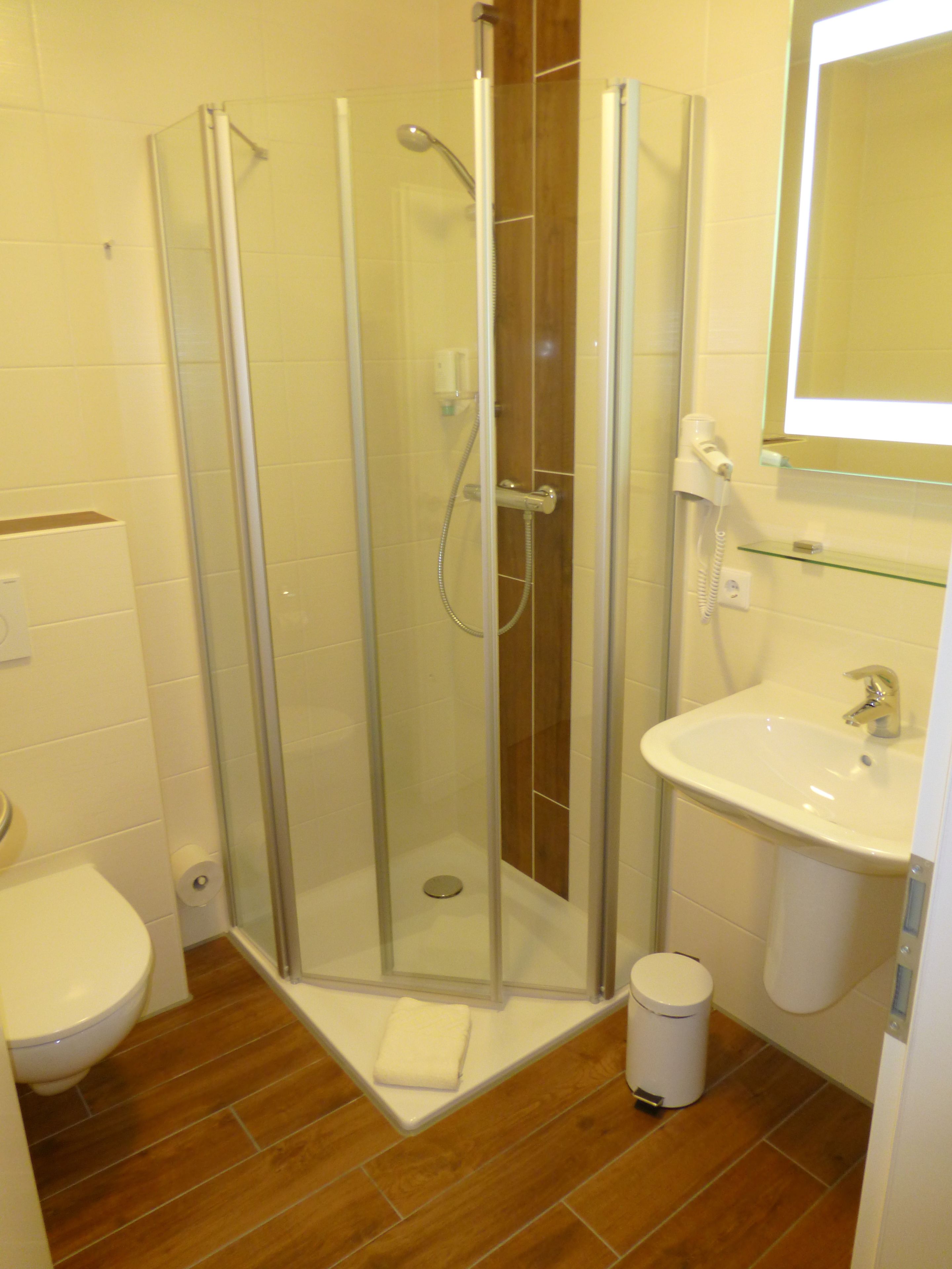 double room, balcony | bathroom shower