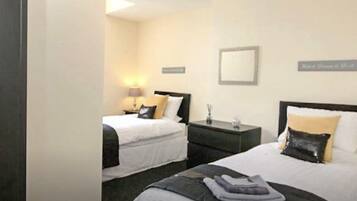 4 bedrooms, premium bedding, individually decorated