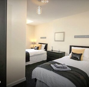 4 bedrooms, premium bedding, individually decorated