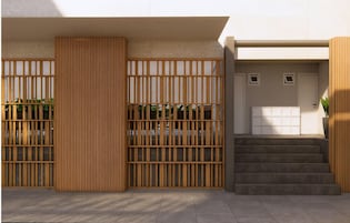 Fachada de la propiedad