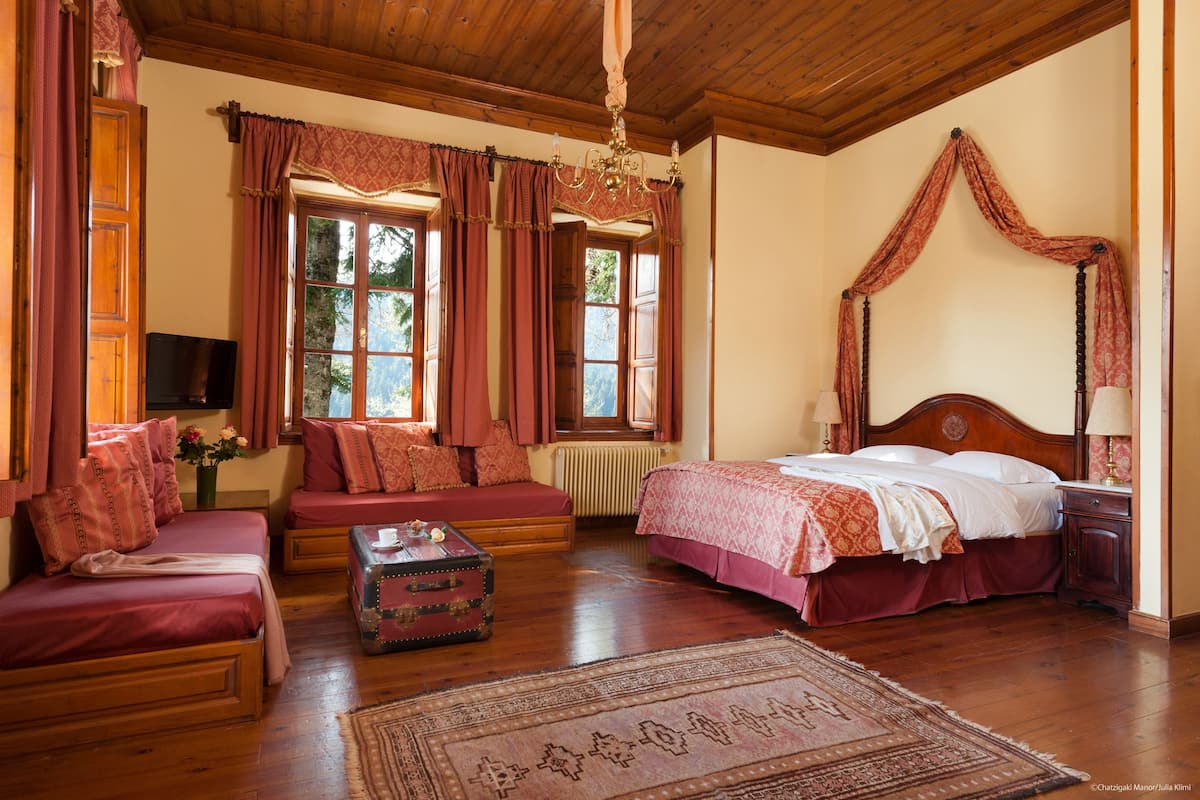 Chambre Double, vue montagne (Prestige) | Coin séjour