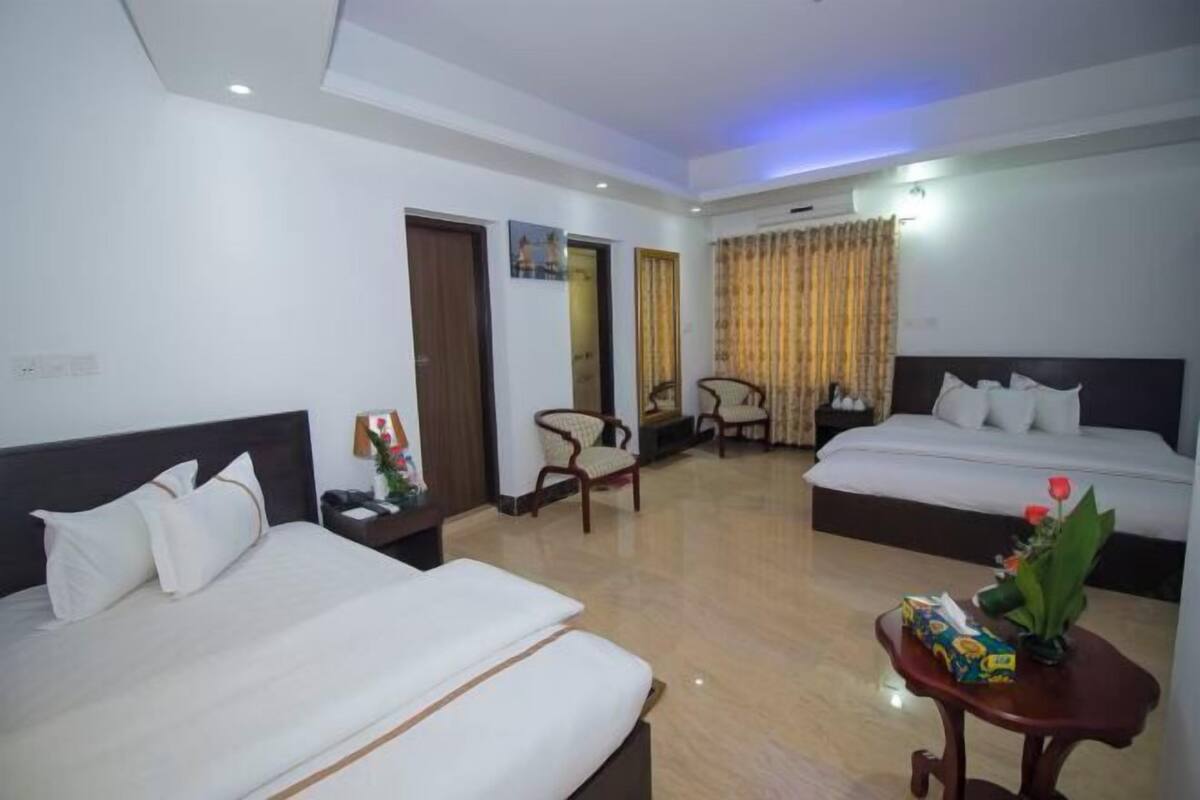 1 quarto, frigobar, cofres nos quartos, individualmente mobiliados