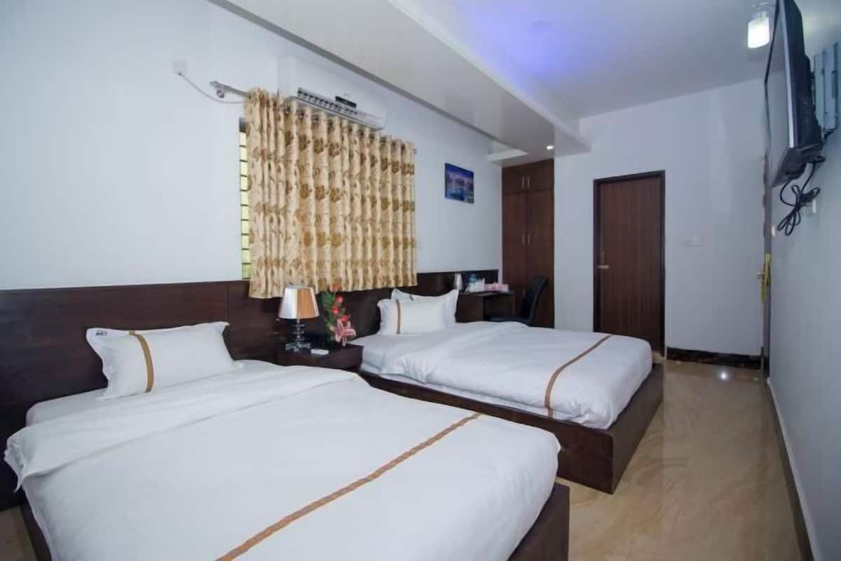 1 quarto, frigobar, cofres nos quartos, individualmente mobiliados
